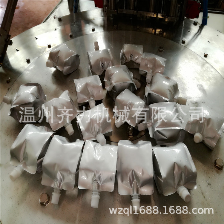 全自动自立袋灌装旋盖封口机